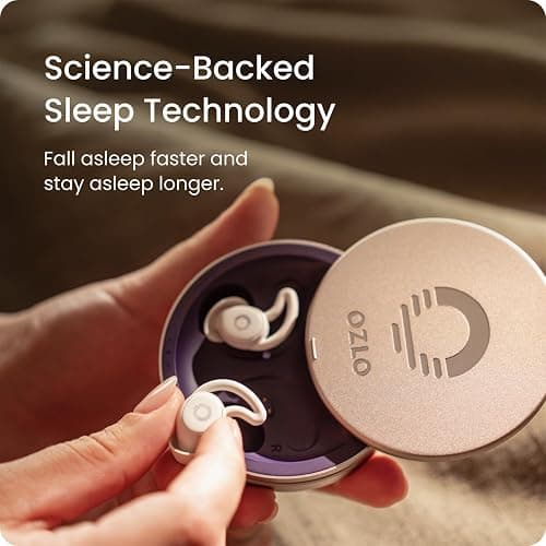 Ozlo Sleepbuds® | Comfortable Side Sleeper Headphones | Up to 10 Hours of Bluetooth LE Streaming | Science-Backed Sleep Sounds | Snore Blocking Comfortable Earbuds thumbnail 7