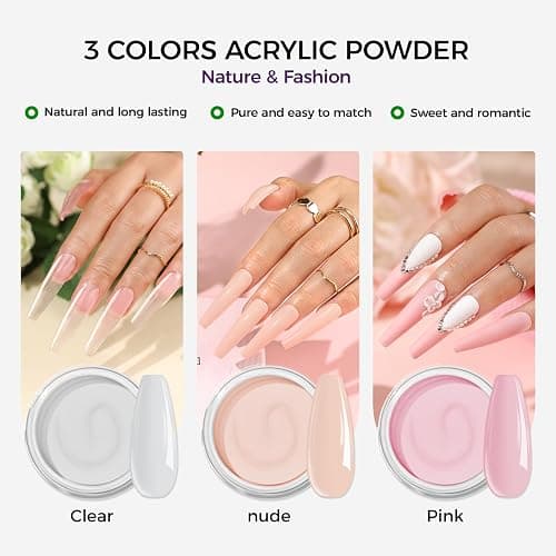 VANSISOS Professional Acrylic Nail Kit: Acrylic Set for Beginners with Everything for Nail Extensions thumbnail 4