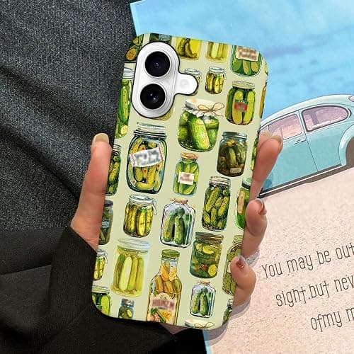 DAIZAG Case Compatible with iPhone 17,Durable Shock Protection Cover for Girl Women,Cute Pickle Lovers thumbnail 4