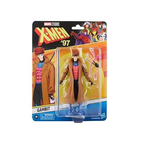 Marvel Legends Series Gambit, X-Men ‘97 Collectible 6-Inch Action Figures | Marvel Legends Retro 6 Inch Action Figure X-Men '97 Wave 1 - Gambit Reissue thumbnail 2