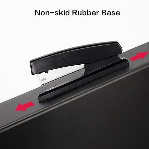 Deli Stapler, Desktop Staplers with 640 Staples, Office Stapler, 25 Sheet Capacity, Black thumbnail 6