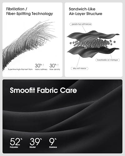 G4Free Smoofit Modal Soft Wide Leg Sweatpants Yoga Pants with Pockets Drawcord Casual Lounge Pants thumbnail 4
