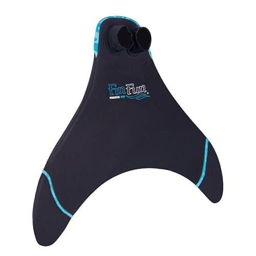 Fin Fun Mermaid Monofin - Swim Fin for Kids - Swimming Flipper with Comfortable Foot Pockets - Snorkel & Water Accessory Made w/ Dive-Grade Neoprene - Image 1