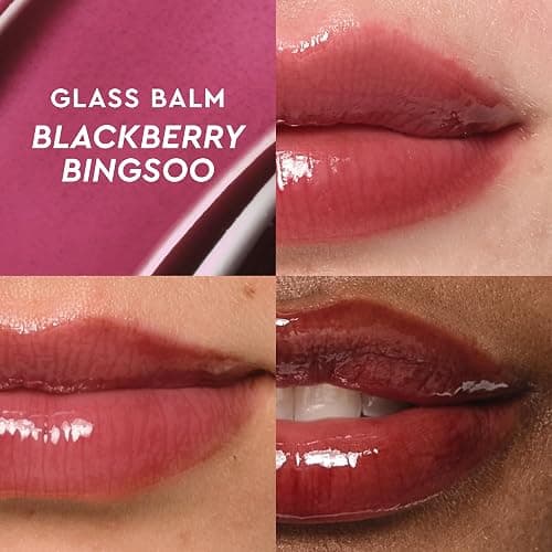 Glow Recipe Mini Glass Balm Lip Treatment Gift Set Collection - Travel Size Set of 4 Hydrating Vegan Lip Balms with Hyaluronic Acid & High-Shine Finish thumbnail 8