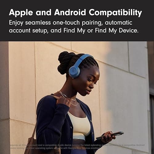 Beats Solo 4 - Wireless Bluetooth On-Ear Headphones, Apple & Android Compatible, Up to 50 Hours of Battery Life - Slate Blue - Slate Blue - Solo4 - Without AppleCare+ thumbnail 7