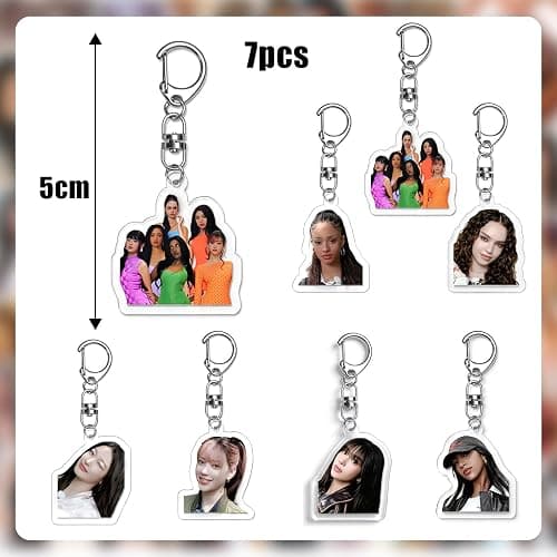 Katsseye Merch Gifts Katsseye Photocards Sticker Keychain Photocards | Lomo Cards Photocards Set Bracelet Necklace Backpack Drawstring Bag Gifts Set for Fans thumbnail 4