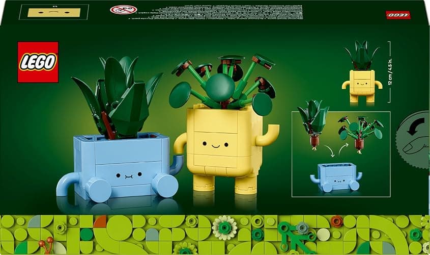 LEGO Botanicals Petites Plantes Souriantes - Jouet & Loisirs Créatifs - 2 Plantes Artificielles, 2 Pots de Fleurs Colorés & Visages Interchangeables - Cadeau Nature pour Fille dès 9 Ans & Ado 10349 thumbnail 10