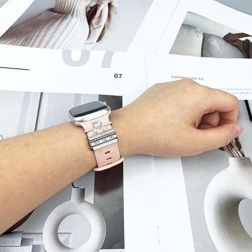 Kakurookie Decorative Rings Loops Compatible with Apple Watch Silicone Bands Charms 49mm 45mm 44mm 42mm 41mm 40mm 38mm iWatch Series 10 9 8 7 6 5 4 3 2 1 SE 2 Ultra 2 Charms Accessories (No Band) thumbnail 3