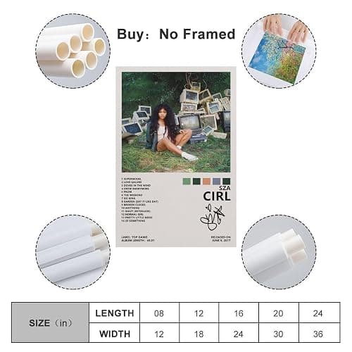 BATWHO SZA CTRL Poster Canvas Prints Poster Unframe:16x24inch(40x60cm) thumbnail 2