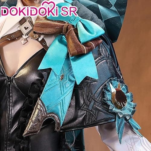 KIRA KIRA Lynette Cosplay Costumes with Hat Doki SR Game Genshin Impact Fontaine Lynette Cute Cosplay Costume for Halloween thumbnail 4