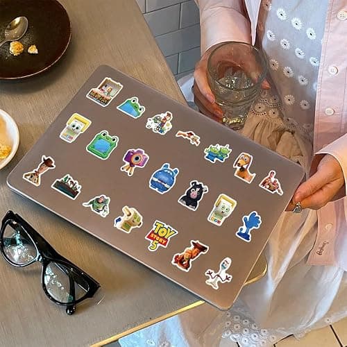 100Pcs Toy Cartoon Movie Story Sticker Bundle, Cool Vinyl Decals for Laptop, Water Bottle, Phone, Skateboard, Luggage, Bicycle, Guitar, DIY Gift for Fans (Toy1) thumbnail 6