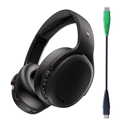 Skullcandy Crusher ANC 2 Over-Ear Noise Canceling Wireless Headphones with Sensory Bass, 50 Hr Battery, Skull-iQ, Alexa Enabled, Microphone, Works with Bluetooth Devices - Black (Renewed) thumbnail 3