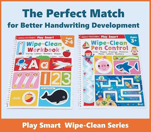 Play Smart Wipe-Clean Workbook: Ages 2-4: Tracing, Letters, Numbers, Shapes thumbnail 2