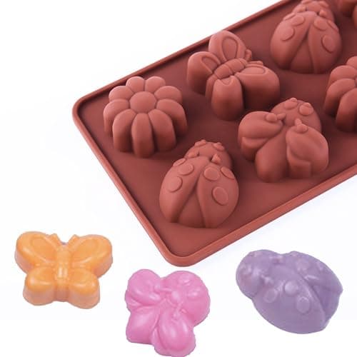 STARUBY Silicone Molds Non-stick Chocolate Candy Mold,Soap Molds,Silicone Baking mold Making Kit, Set of 3 Forest Theme with Different Shapes Animals,Lovely & Fun for Kids thumbnail 5
