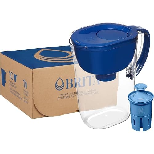Brita Everyday Elite Water Filter Pitcher, Removes 99% of Lead, Includes 1 Filter, 10-Cup Capacity, Blue thumbnail 17