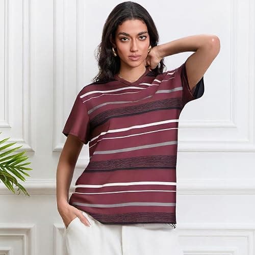 Kodaruber Y2k Grunge Graphic Tees for Women Teen Girls Vintage Goth Aesthetic Baggy Shirts 2000s Emo Tops Summer Clothes thumbnail 4