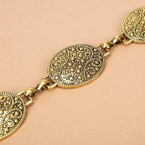ILuvatar Waist Chain Women's Metal Dress With Sweater Gold Retro Turquoise Stone Punk Belt Concho Western Belts thumbnail 9