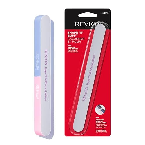 Revlon Shape 'N' Buff Nail Buffer Block, All-in-One Manicure Tool for Shaping & Shining Natural Fingernails, 1 Count - Image 1
