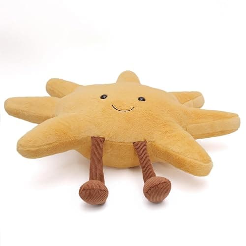 Annshein 1 lb Weighted Sun Plush Pillow - 12 inch Stuffed Animal Weighted Plush Toy, Soft Cuddle Plushie, Birthday thumbnail 3