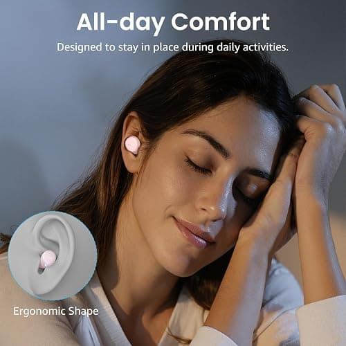 TOZO A1 Wireless Earbuds Bluetooth 5.3 Light Weight in Ear IPX5 Waterproof Headphones 2 Mic for AI Calls, Immersive Premium Sound Bass Headset with Charging Case, 32 Presets EQ Customization via App thumbnail 7