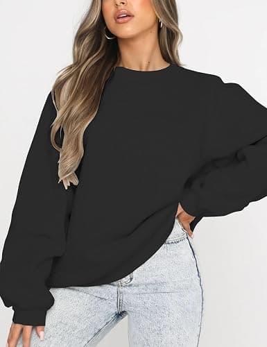 Orchidays Women's Casual Crewneck Sweatshirt Long Sleeve Loose Fitting Pullovers Fall Tops thumbnail 2