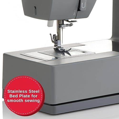 SINGER Heavy Duty 4411 High Speed Sewing Machine with Accessory Kit | Strong Motor with Enhanced Piercing Power, 69 Stitch Applications, Full Metal Frame, 4-Step Buttonhole & LED Light, Grey thumbnail 10