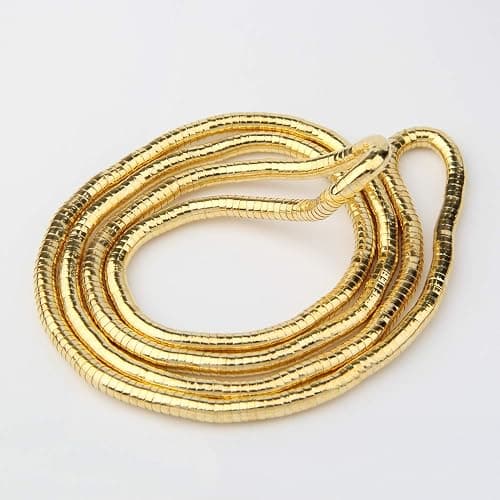 BNQL Bendable Snake Necklace Flexible Multi-purpose Necklace - Gold thumbnail 2