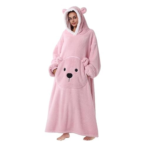 Huahomehui ZXIMU Blanket Hoodie, Wearable Blanket Extra Long Hoodie Blanket for Women Comfy Snugaies for women. - Image 1