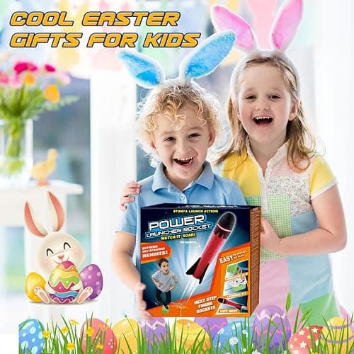 Anginne Toys for Kids Age 3+, Outdoor Garden Toys for Toddlers Age 3-7 Games Girls Gifts Age 3-9 Boys Birthday Presents Rockets Kits - Rocket Theme-6pcs thumbnail 2
