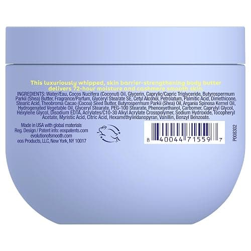 eos Cashmere Whipped Oil Body Butter, Vanilla Cashmere, 72 Hour Weightless Moisture For Dry Skin, Rich Formula and Deep Hydration, Body Care, 10 oz thumbnail 9