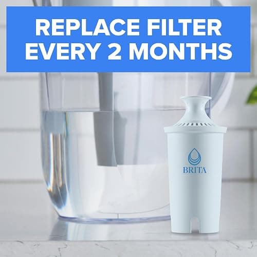 Brita Plus Replacement Water Filter, For Pitchers and Dispensers, 4 Pack | WQA and NSF/ANSI Certified, Reduces Chlorine, Copper, Mercury & Cadmium, Lasts 2 Months, Household Essential thumbnail 3