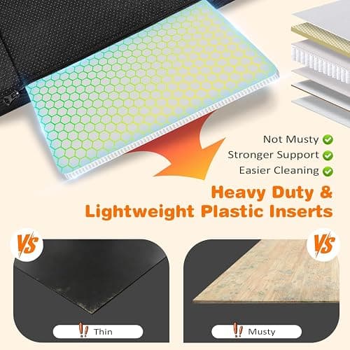 URPOWER PU Leather Backseat Extender for Dogs, Hard Bottom Dog Car Seat Cover for Back Seat, Waterproof Dog Car Hammock Anti-Scratch Pet Rear Seat Protector Travel Bed for Car and SUV thumbnail 7