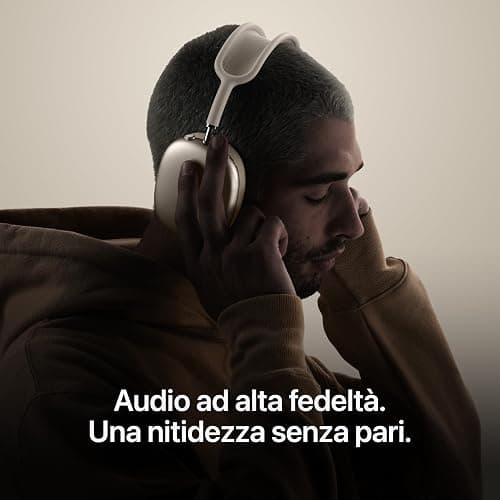 Apple AirPods Max 2, Cuffie wireless over-ear, Cancellazione attiva del rumore, Audio adattivo, Audio spaziale personalizzato, Traduzione in tempo reale - Mezzanotte thumbnail 4