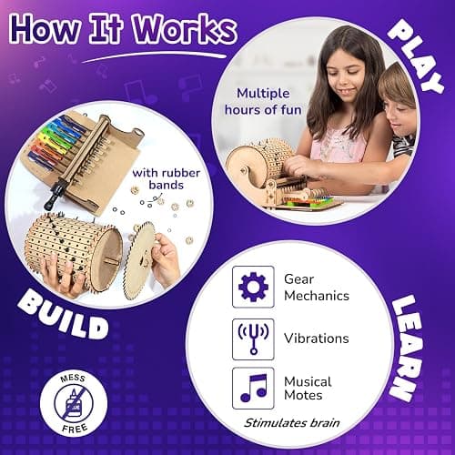 Smartivity DIY Music Machine Toy for Kids 8-14 Years | Create Your Own Music with 7 Preset Songs | STEM Toy | Christmas & Birthday Gift for Girls & Boys 8-14 Years thumbnail 3