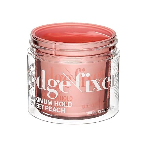 KISS COLORS & CARE Maximum Hold Edge Fixer, Non-Greasy Gel Formula Infused With Biotin B7, 24 Hour Hold, ‘Sweet Peach’ Scented, 3.38 Fl. Oz. (100 ml) thumbnail 4