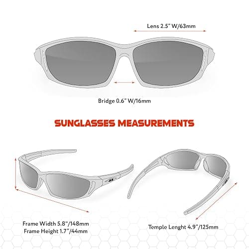 X LOOP Polarized Wrap-Around Sunglasses for Men Women Running Fishing Driving Sports Glasses thumbnail 6