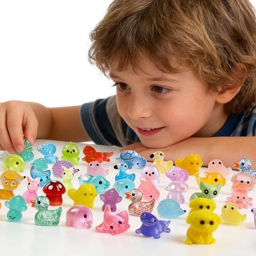 Guuozzli 200 Pcs Mini Resin Animals,Variety Little Small Figures Miniature,Tiny Resin Animals Bulk for Micro Fairy Garden Dollhouse Landscape Accessories thumbnail 2