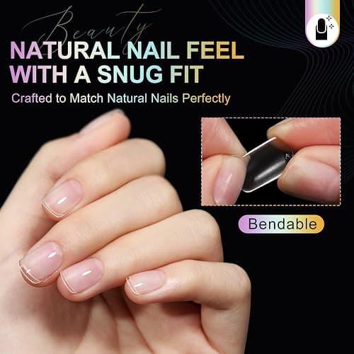 Short Nail Tips Extra Short Square Soft Gel Nail Tips 240Pcs Fake Nails Pre-Shaped Half Matte Acrylic Full Cover Clear Pre Etched Nails for Nail Extension Manicure Home DIY Salon 12 Sizes Gelly Tips thumbnail 4