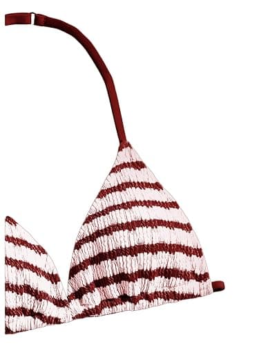 RoseSeek Girl's Tie Dye Smocked 2 Piece Swimwear Sets Backless Halter Bikini Cute Brief Bathing Suit thumbnail 5