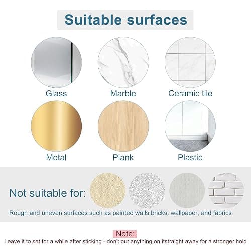 EUIOOVM 10 PCS Vinyl Wall Mount Acrylic Shelves 10CM Vinyl Record Display Stick on Shelves 4 Inch Clear CD Display in Home Office thumbnail 7