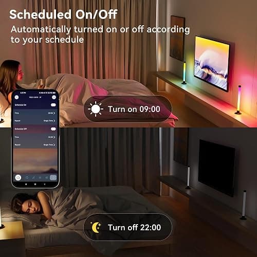 Ledagic Led Light Bar with Music Sync, Color Changing TV Backlight App & Remote Control, IC+RGB & W Smart RGB Light Bar, USB Powered Led Lights for TV, PC Room Monitor Backlight Gaming Accessories thumbnail 6