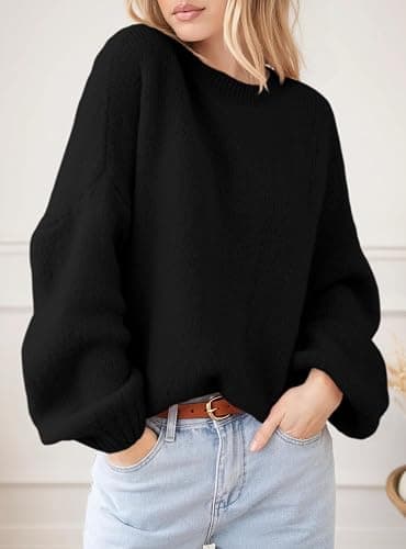 PRETTYGARDEN Women's Fall Oversized Sweaters Dressy Casual Long Sleeve Chunky Knit Winter Pullover Tops 2025 Holiday Outfits thumbnail 2