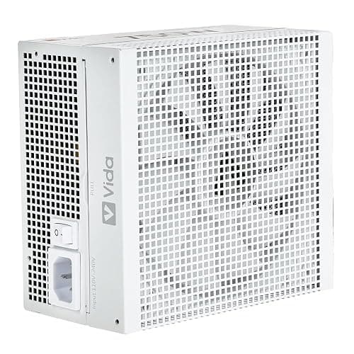 VIDA 750W Heracles White ATX Gaming PSU, 80 Plus Bronze, 14cm Ultra-Quiet FDM Fan, Flat White Cables, Power Lead Not Included thumbnail 2