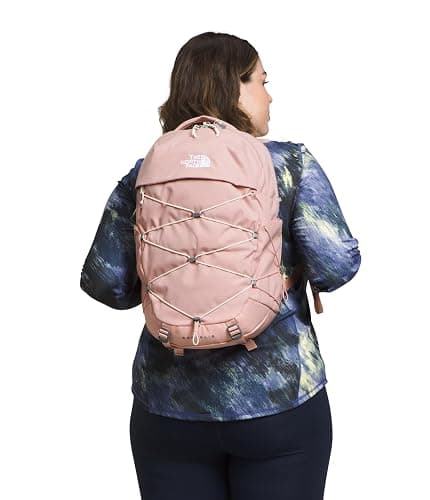 The North Face Women's Borealis Commuter Laptop Backpack | Everyday Travel Bag with 16" Laptop Sleeve, Women-Specific Fit, Reflective Details, Pink Moss Dark Heather/Gardenia White-NPF, One Size thumbnail 6