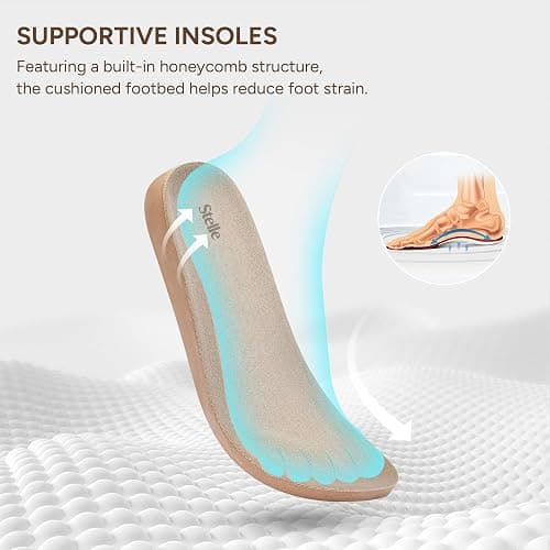Stelle Clogs Women Mens Arch Support Suede Soft Cork Footbed Sandals Potato Shoes Slip on Home Slippers Non-Slip Comfort thumbnail 4