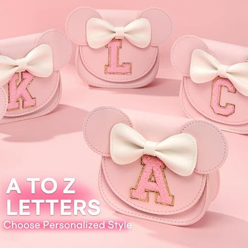 Mibasies Toddler Purse: Birthday Gift for Girls 3-8 - Little Kids Mini Mouse Ears Bow Purse (Pink S) thumbnail 9