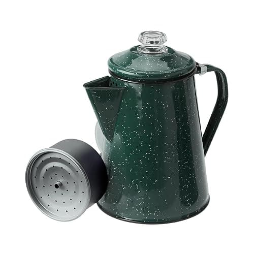 GSI Outdoors Percolator Coffee Pot | Enamelware Campfire Coffee Boiler Kettle for Outdoor Camping Cookware, Cabin, RV, Kitchen, Hunting & Backpacking - Image 1