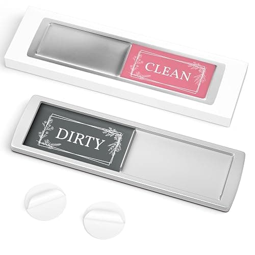 ASSURED SIGNS Stylish Clean Dirty Magnet for Dishwasher 7 x 2 Inch - Dishwasher Magnet Clean Dirty Sign for Kitchen with Sliding Indicator - Promotes Family Routines and Organization thumbnail 8