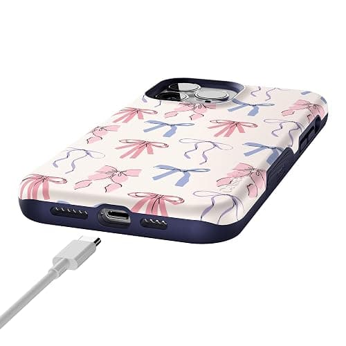 Casely iPhone 13 Pro Max Case | Coquette Girlie | Pastel Bows | Compatible with MagSafe | Bold Protective Design thumbnail 8