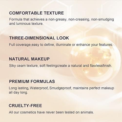 3Pcs Contour Stick Makeup Set,Shades with Highlighter Blush Bronzer, MATURE | Sculpt the Cheeks, Longwear Smooth Non-greasy Formula for All Skin Type, Dewy & Matte Finish thumbnail 6